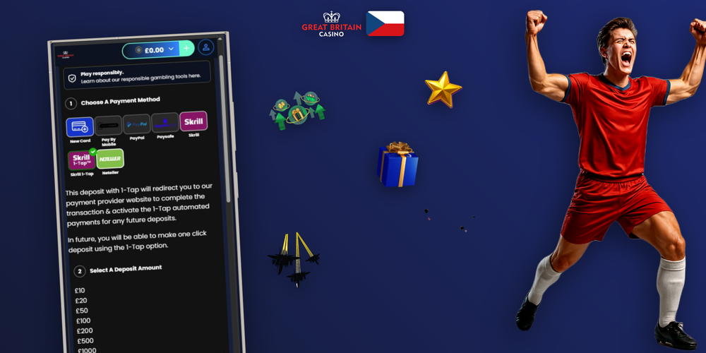Přehled platebních metod GB Casino seřazených podle rychlosti výplaty